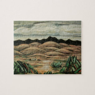 Quebra-cabeça Cena do Deserto por Marsden Hartley, Arte Fina Vin