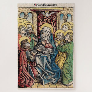 Quebra-cabeça Cena do Pentecostes após o Domingo de Páscoa