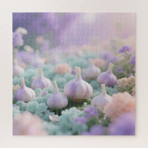 Quebra-cabeça Cena Pastel do Jardim de Alho Sonho