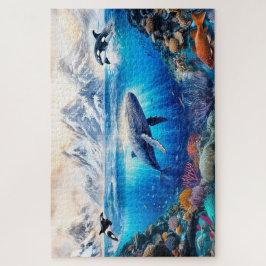 Quebra-cabeça Cena subaquática em aquarela