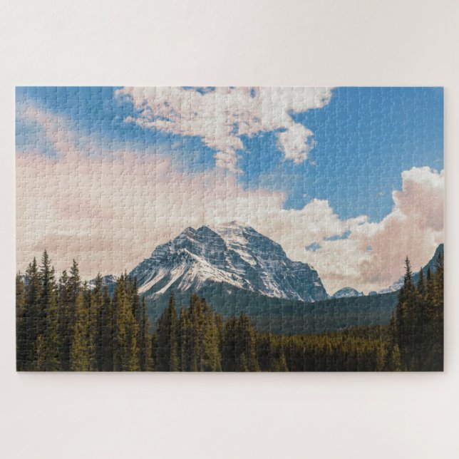 Quebra-cabeça Cenário das Montanhas Rochosas Canadianas, Alberta (Horizontal)