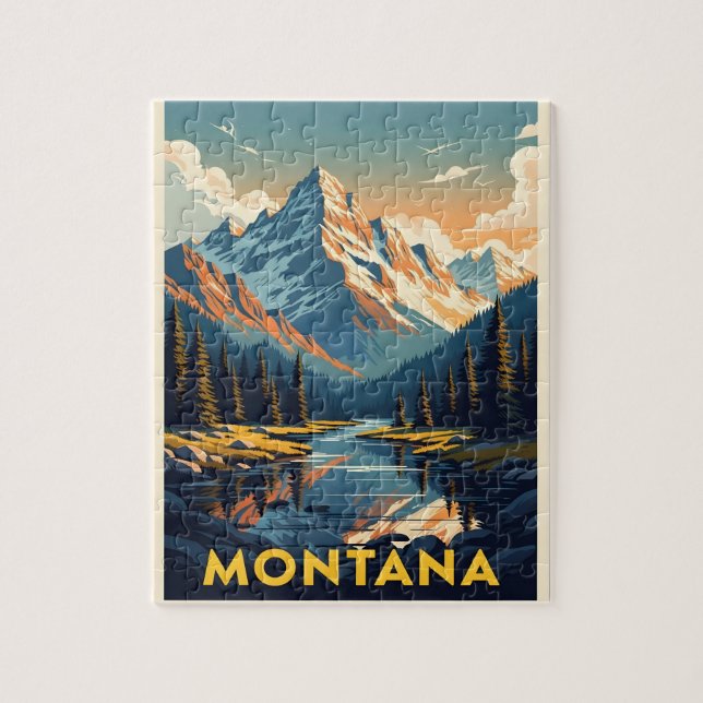 Quebra-cabeça Cenário Deslumbrante de Montana (Vertical)