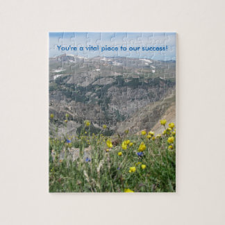 Quebra-cabeça cénico da montanha - "você é uma