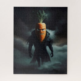 Quebra-cabeça Cenoura assustadora do Halloween.