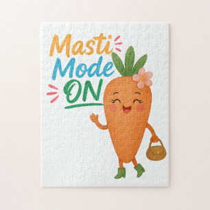 Quebra-cabeça Cenoura Fofa Modo Masti LIGADO Diversão de Puzzle