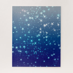 Quebra-cabeça Centelhas de Natal Estrelas Céu Azul