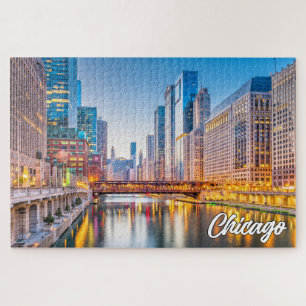 Quebra-cabeça Centro Chicago, Illinois, Estados Unidos