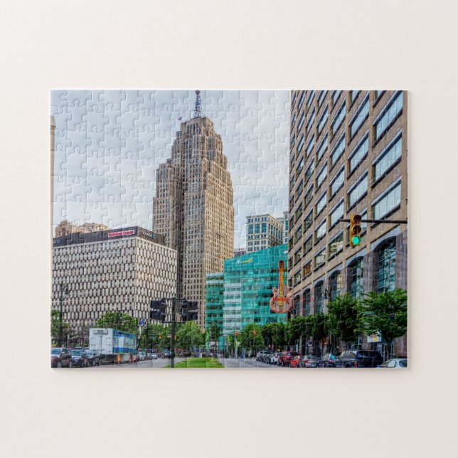 Quebra-cabeça Centro de Detroit (Horizontal)