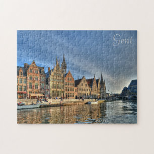 Quebra-cabeça Centro histórico de Gent, Bélgica