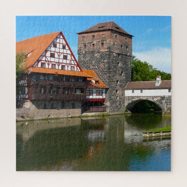 Quebra-cabeça Centro Histórico de Nuremberga Alemanha. Quebra-ca (Vertical)