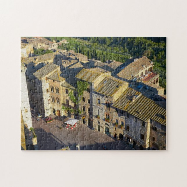 Quebra-cabeça Centro histórico de San Gimignano, Siena, Toscana, (Horizontal)