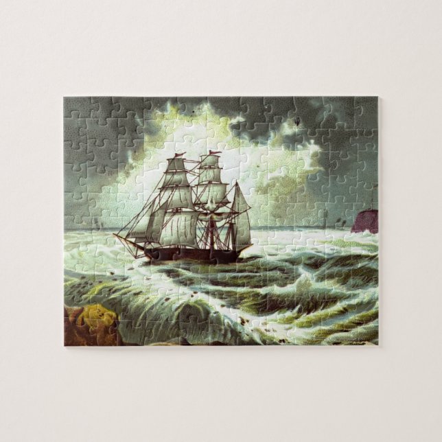 Quebra-cabeça cerca de 1880: Uma placa de Cartões de natal (Horizontal)