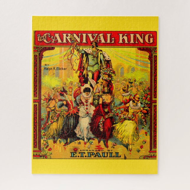 Quebra-cabeça cerca de 1915 partituras O Rei do Carnaval (Vertical)