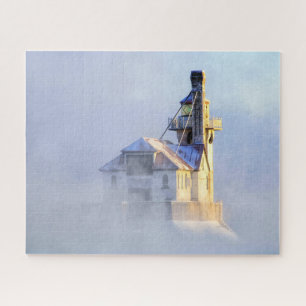 Quebra-cabeça Cercada por Sea Smoke, Farol no Minnesota