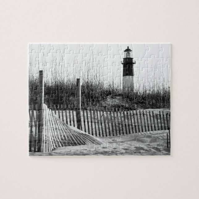 Quebra-cabeça Cercas de Praia e Farol (Horizontal)