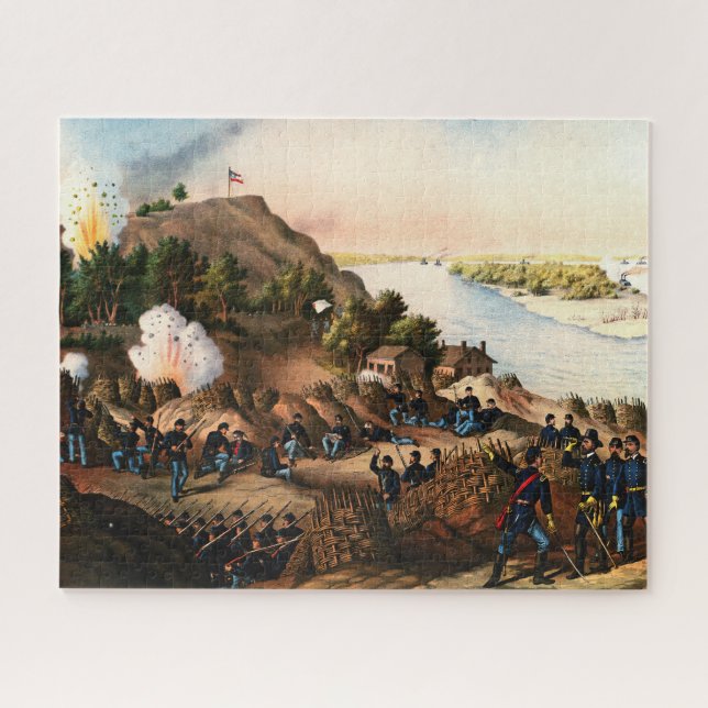 Quebra-cabeça Cerco de Vicksburg Ulysses S. Grant 1888 (Horizontal)