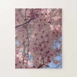 Quebra-cabeça Cereja floresce no Japão, cor-de-rosa bonito único