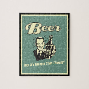 Quebra-cabeça Cerveja: Ei, é mais barato que terapia