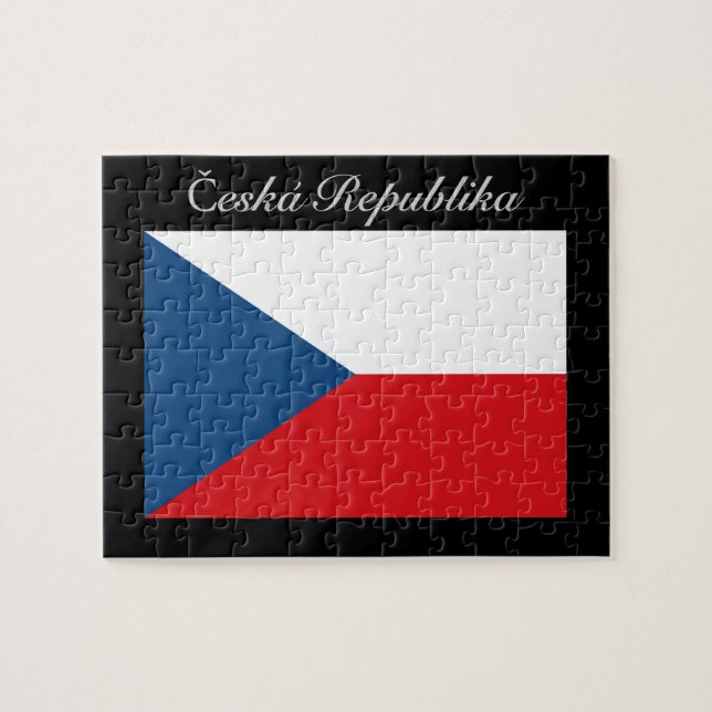 Quebra-cabeça Česká republika vlajka (Horizontal)