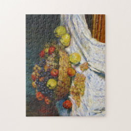 Quebra-cabeça Cesta de fruta com maçãs e uvas Claude Monet