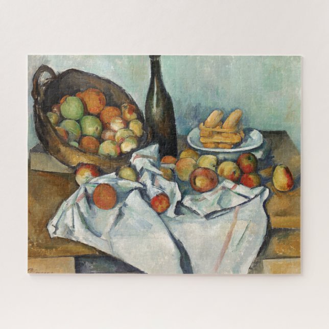 Quebra-cabeça Cesta de Maçãs de Vida Continua Cobra Cezanne Pint (Horizontal)