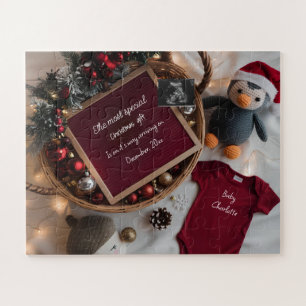 Quebra-cabeça Cesta de Natal festiva anúncio de gravidez