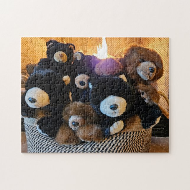 Quebra-cabeça Cesta de Ursos, 11" x 14", 252 peças (Horizontal)