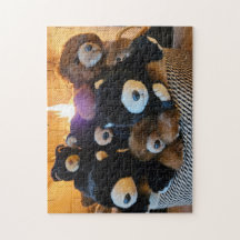 Quebra-cabeça Cesta de Ursos, 11" x 14", 252 peças