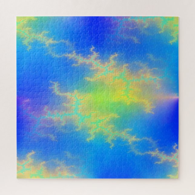 Quebra-cabeça Céu Azul e Ouros de Relâmpagos Amarelos (Vertical)