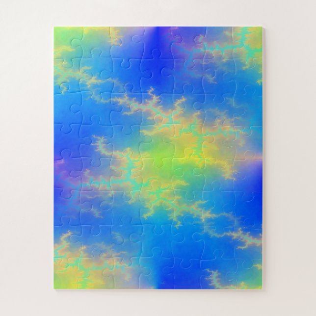 Quebra-cabeça Céu Azul e Ouros de Relâmpagos Amarelos (Vertical)