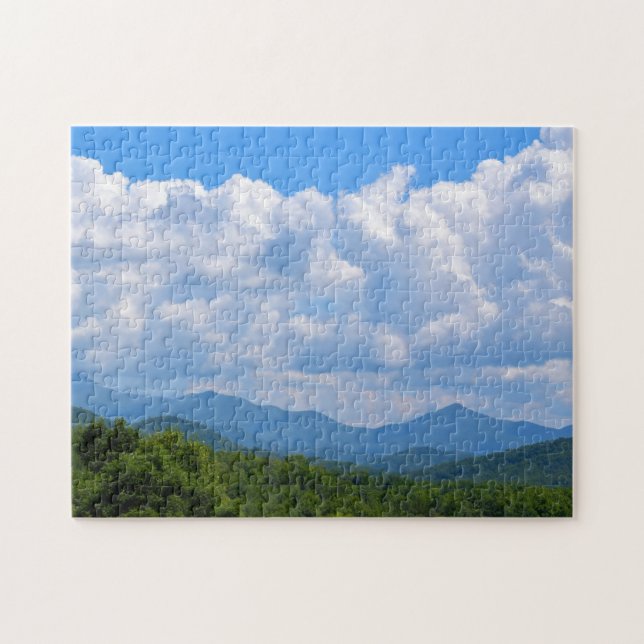 Quebra-cabeça Céu Azul nas Montanhas Blue Ridge - 11x14 (Horizontal)