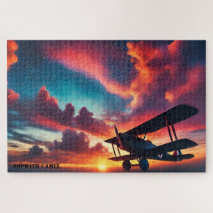 Quebra-cabeça Céus Sunset: Sopwith Camel em Voo