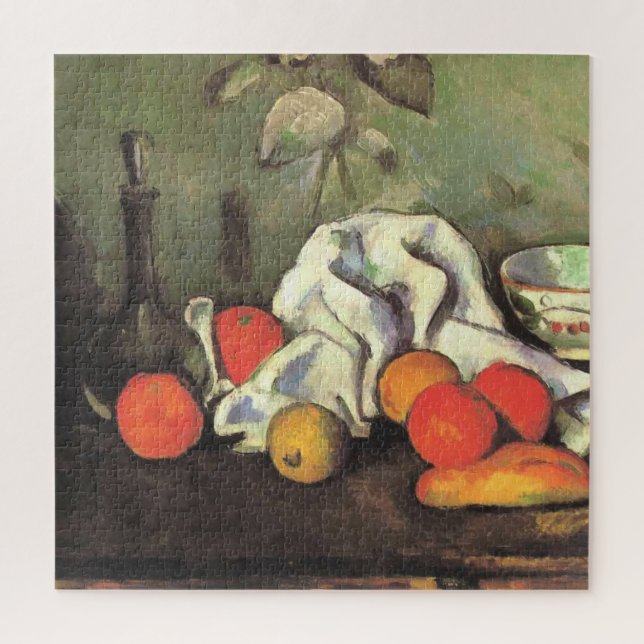 Quebra-cabeça Cezanne - A Vida Estática com Frutas (Vertical)