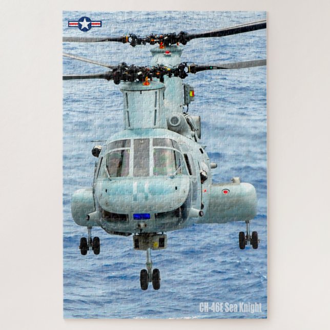 Quebra-cabeça CH-46E SEA KNIGHT (20x30 POLEGADAS) (Vertical)