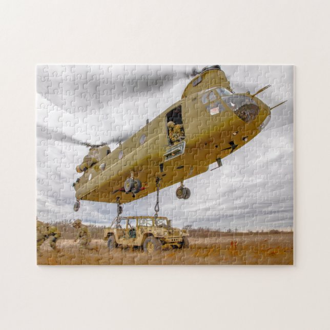 Quebra-cabeça CH-47F CHINOOK (11x14 POLEGADAS) (Horizontal)