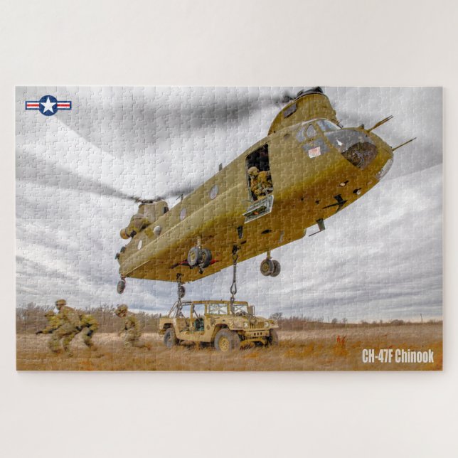 Quebra-cabeça CH-47F CHINOOK (20x30 POLEGADAS) (Horizontal)