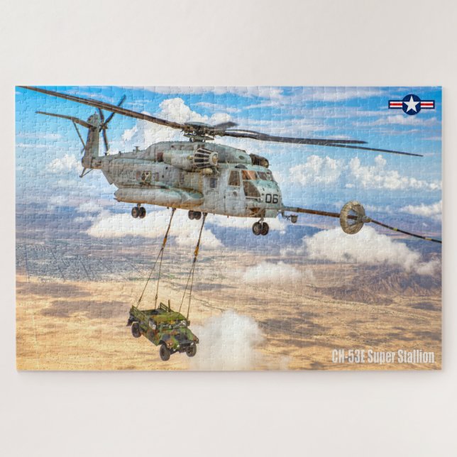 Quebra-cabeça CH-53E SUPER STALLION (20x30 POLEGADAS) (Horizontal)