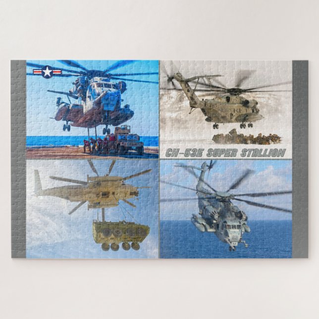 Quebra-cabeça CH-53E SUPER STALLION (20x30 POLEGADAS) (Horizontal)