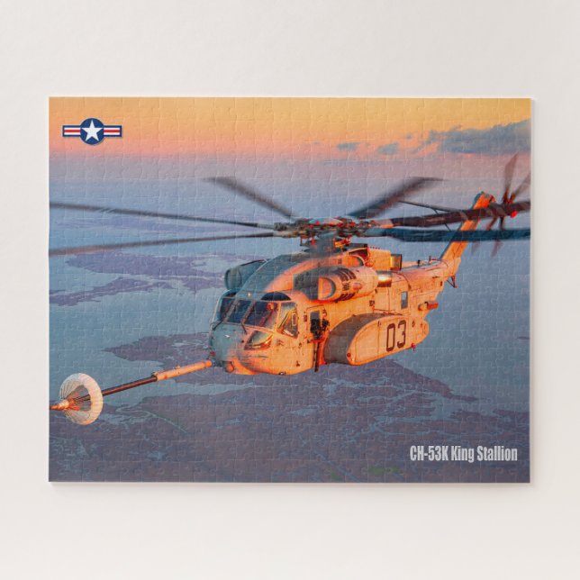 Quebra-cabeça CH-53K KING STALLION (16x20 POLEGADAS) (Horizontal)