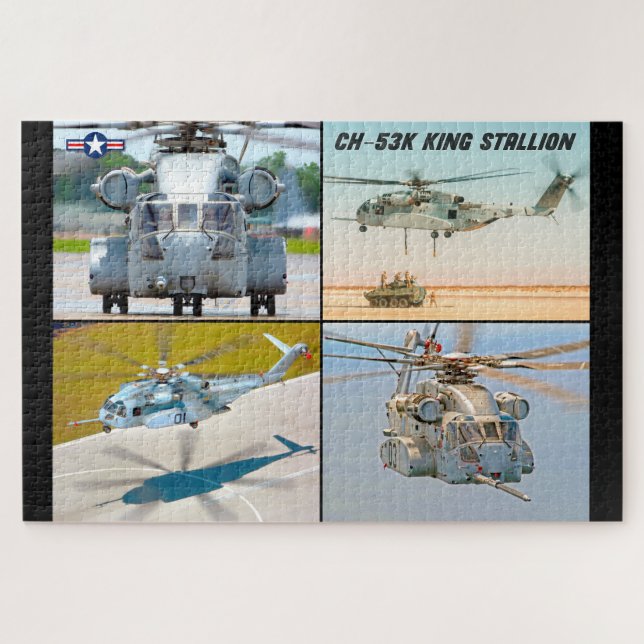 Quebra-cabeça CH-53K KING STALLION (20x30 POLEGADAS) (Horizontal)