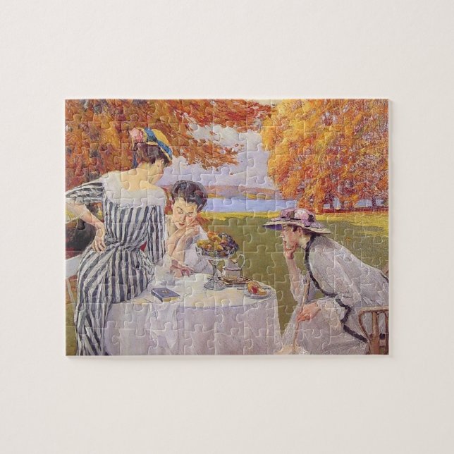 Quebra-cabeça chá da tarde no parque (Horizontal)