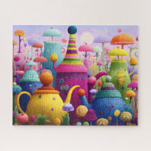 Chaleira Surrealista Caprichosa de Fantasia Tecida