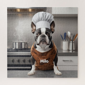 Quebra-cabeça Challenging Boston Terrier Personalized