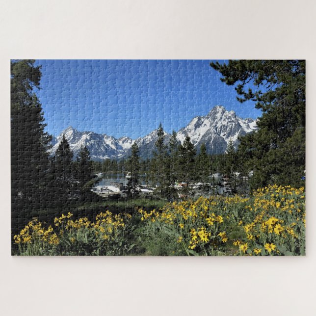 Quebra-cabeça Challenging Grand Teton National Park Puzzle (Horizontal)