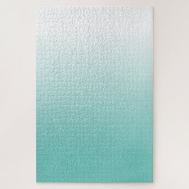 Quebra-cabeça Challenging Teal Gradient Ombre (Vertical)