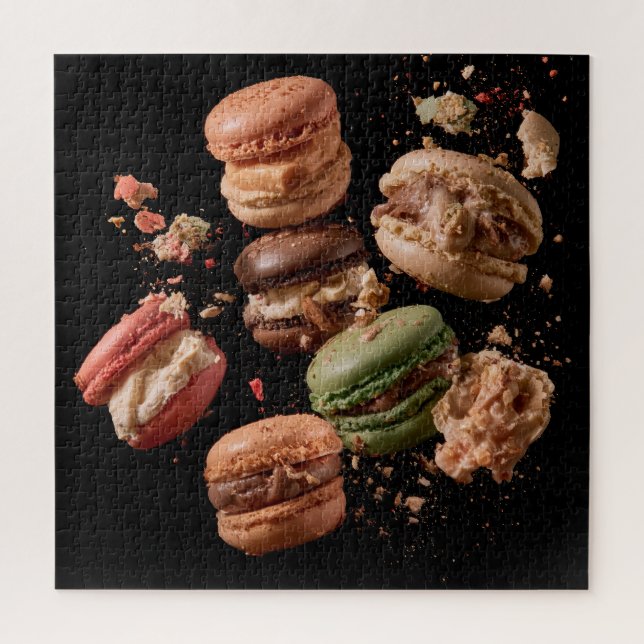 Quebra-cabeça Champagne & Macarons (Vertical)