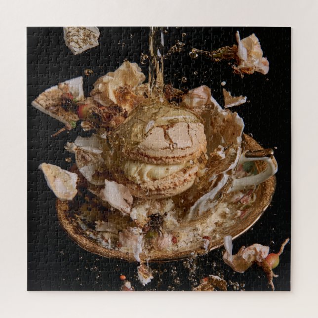 Quebra-cabeça Champagne & Macarons (Vertical)