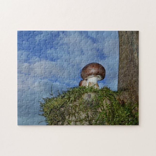 Quebra-cabeça Champignons mit blauem Himmel (Horizontal)