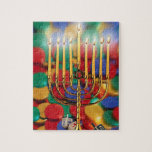 Quebra-cabeça Chanukah Menorah, Dreidel, doces<br><div class="desc">O quebra-cabeça perfeito para aquelas crianças agitadas durante o feriado.</div>