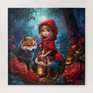 Quebra-cabeça Chapeuzinho Vermelho e Lobo